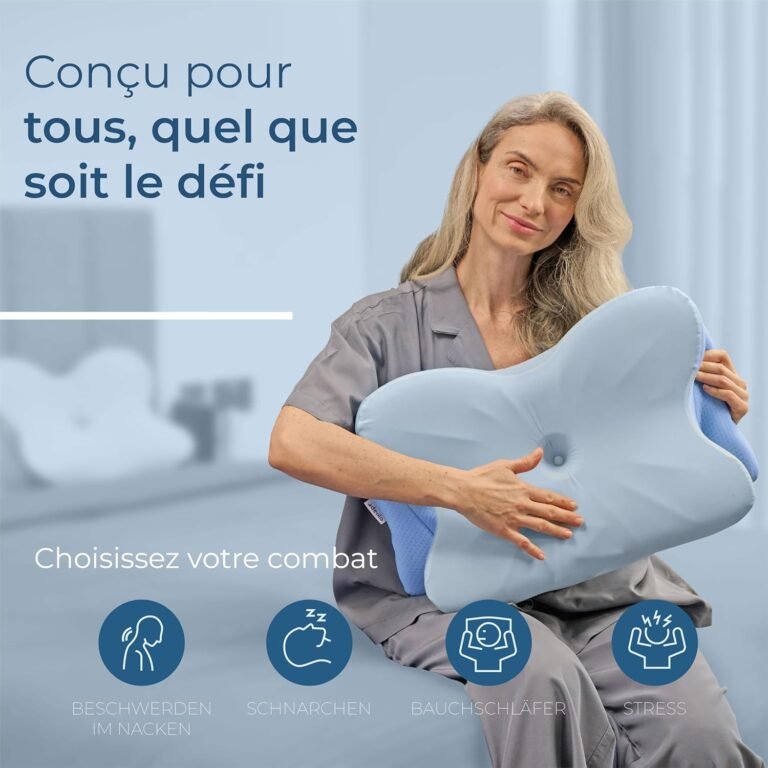 JINER Oreiller Coussin Memoire de Forme, Oreiller Ergonomique Cervical, Oreillers Respirant, Adapté pour Ceux Qui Dorment sur Le Côté, sur Le Dos ou sur Le Ventre JINER Oreiller Coussin Memoire de Forme, Oreiller Ergonomique Cervical, Oreillers Respirant, Adapté pour Ceux Qui Dorment sur Le Côté, sur Le Dos ou sur Le Ventre